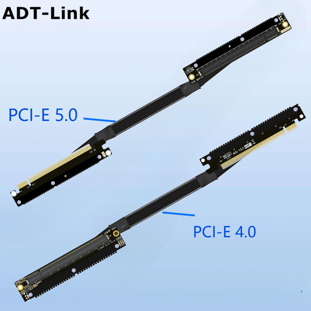 Itx Case Pcie Riser 4.0 - PCIe 5.0 4.0 x16 ライザーケーブル、編み込み構造、右向き270度回転 °